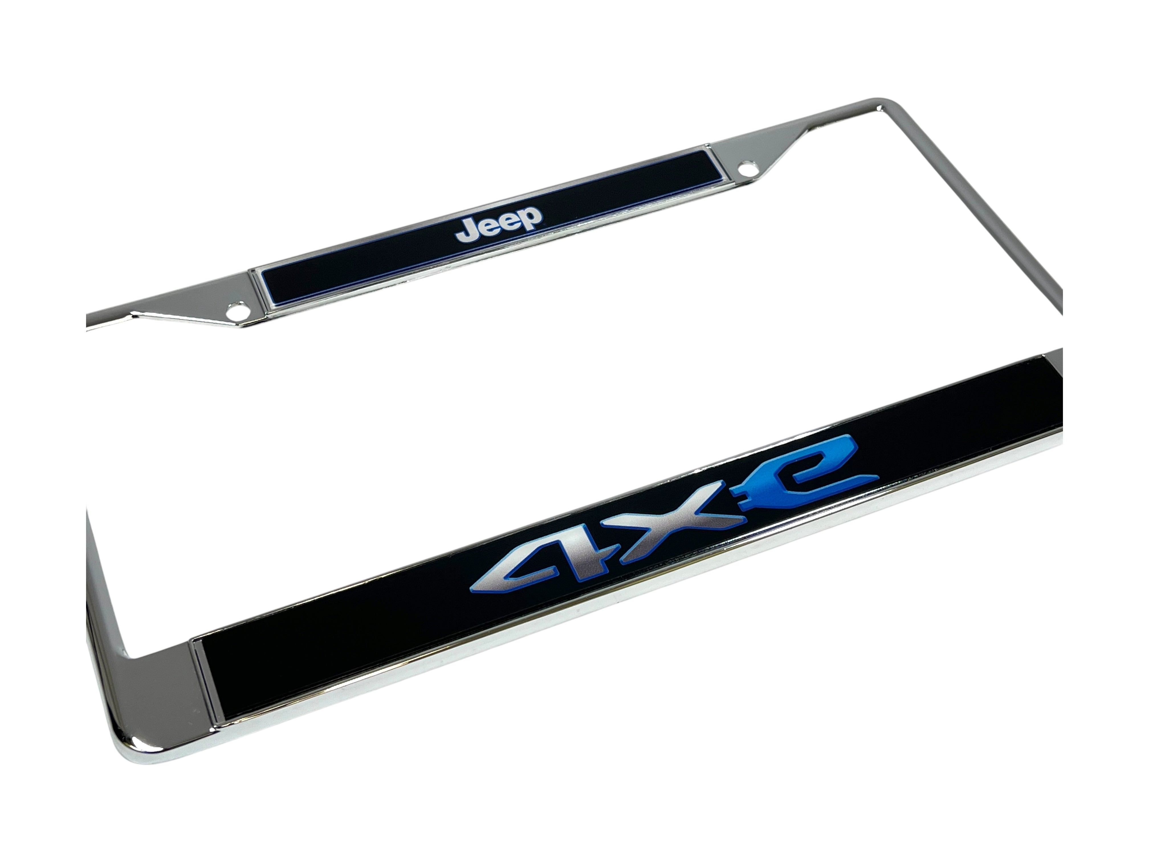 Jeep 4XE Chrome License Plate Frame