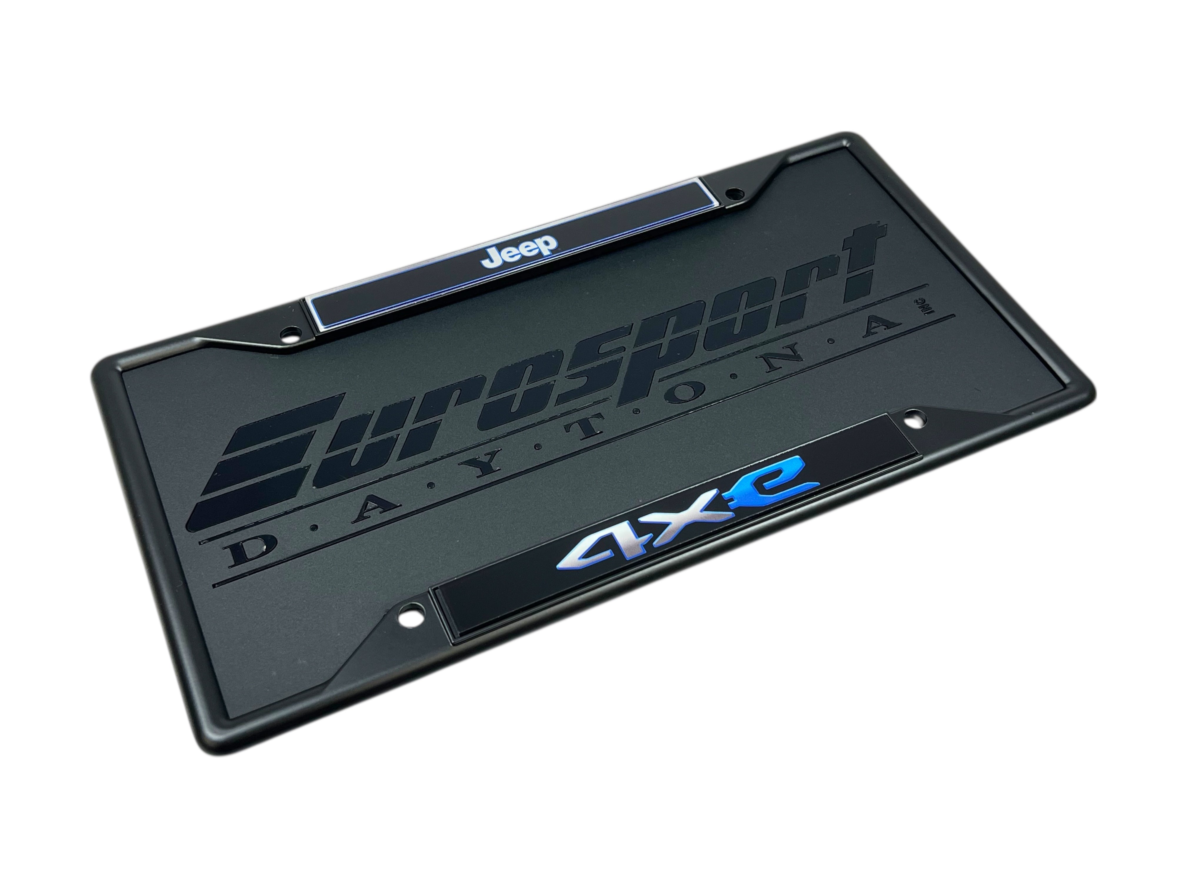 Jeep 4XE Black License Plate Frame