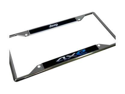 Jeep 4XE Chrome License Plate Frame