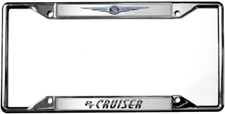 Chrysler PT Cruiser Chrome License Plate Frame