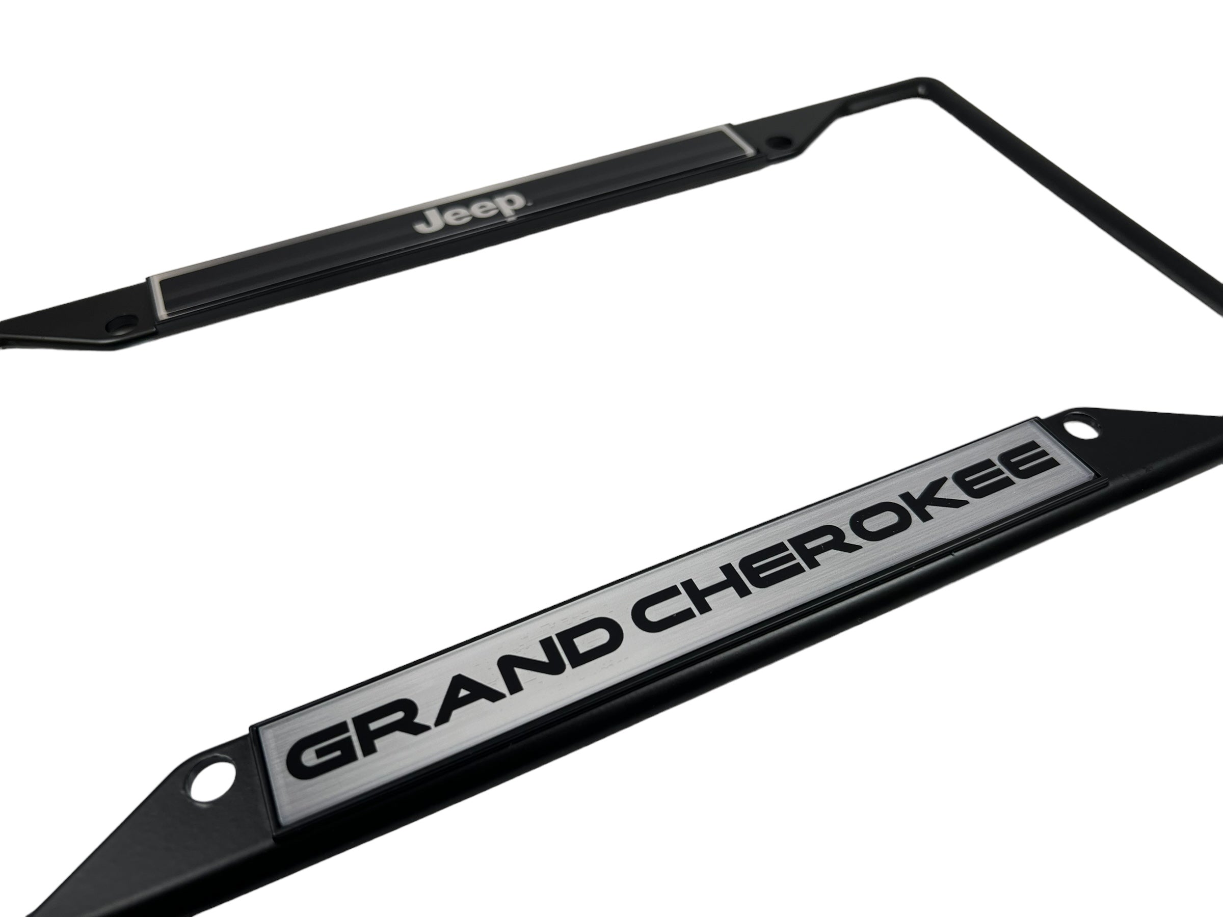 Jeep Grand Cherokee Black License Plate Frame