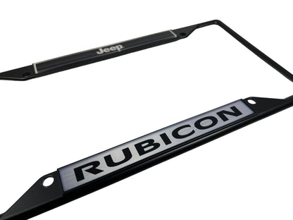 Jeep Rubicon Black License Plate Frame