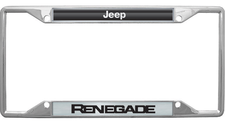 Jeep Renegade Chrome License Plate Frame