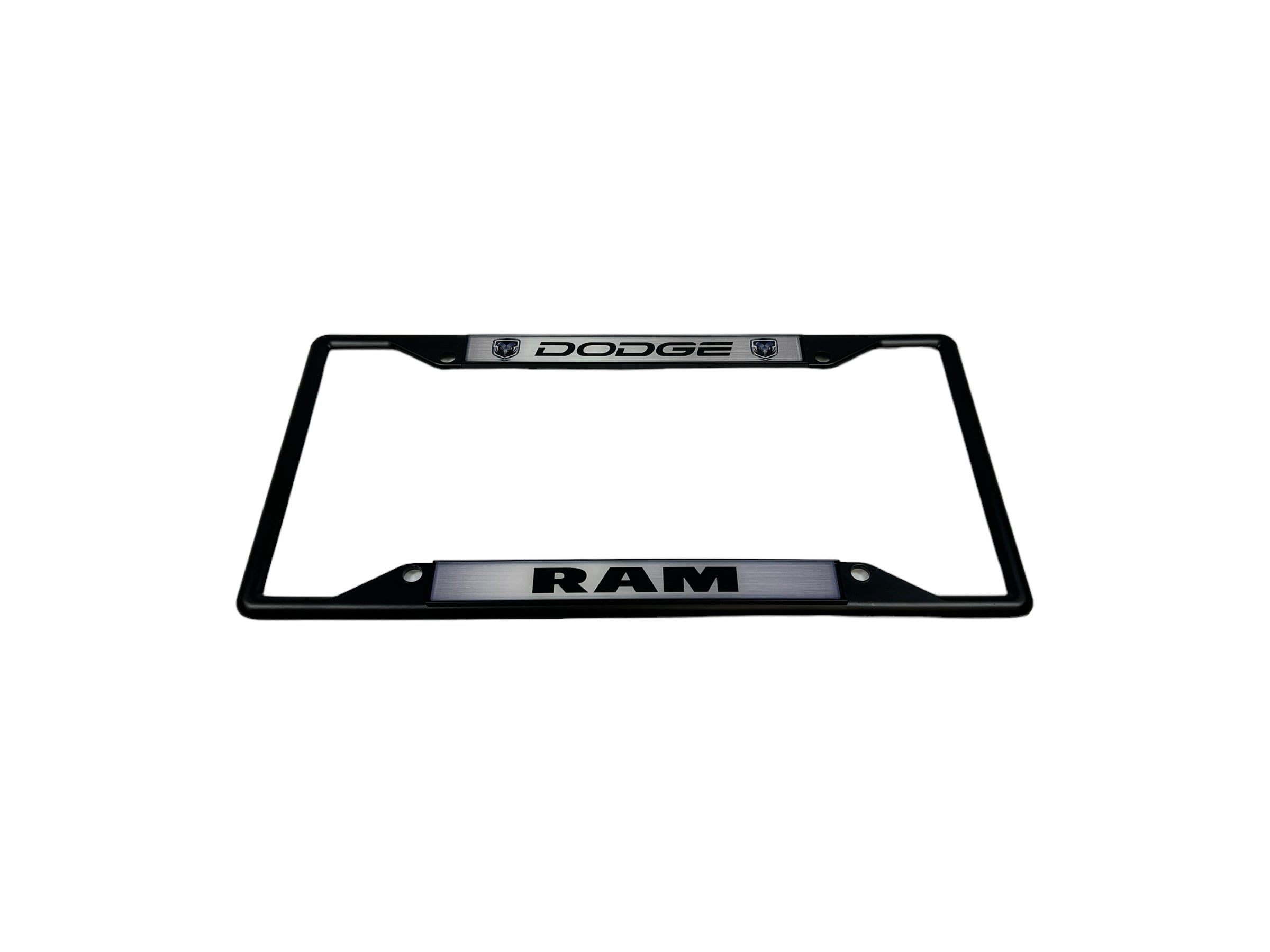 Dodge Ram Black License Plate Frame