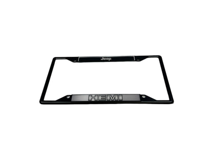 Jeep HEMI Black License Plate Frame