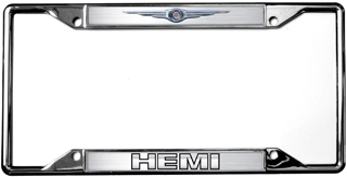 Chrysler HEMI Chrome License Plate Frame