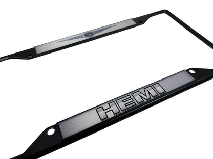 Chrysler HEMI Black License Plate Frame