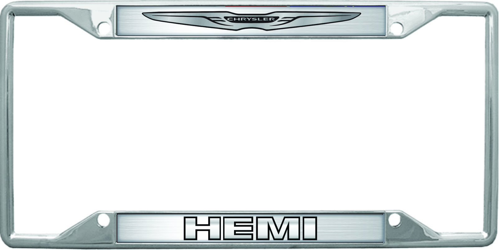 2009 Chrysler HEMI Chrome License Plate Frame