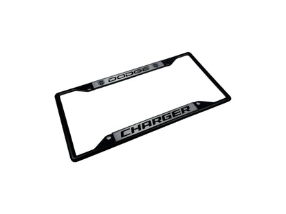 Dodge Charger Black License Plate Frame