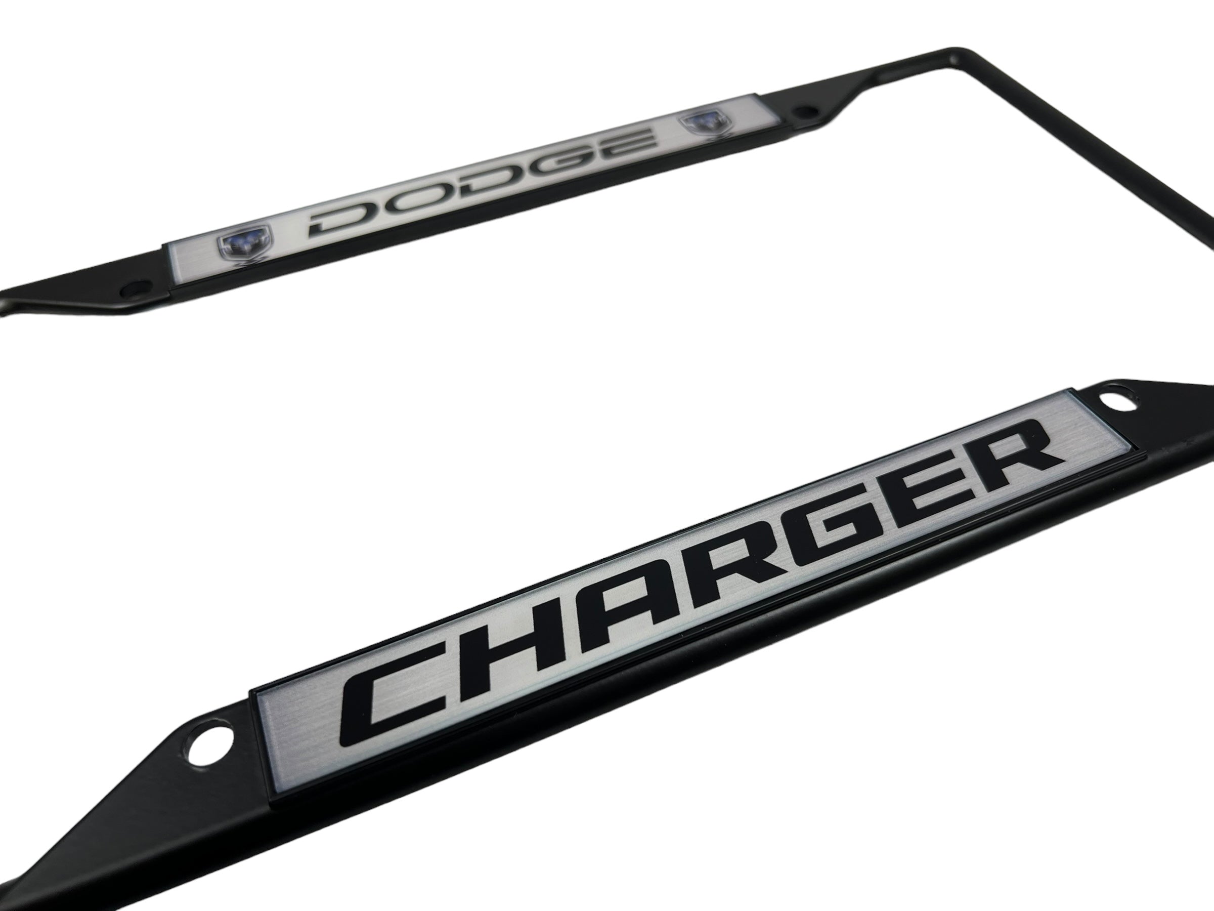 Dodge Charger Black License Plate Frame