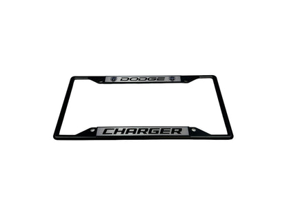 Dodge Charger Black License Plate Frame