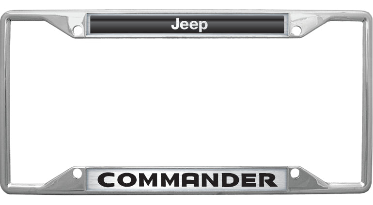 Jeep Commander Chrome License Plate Frame