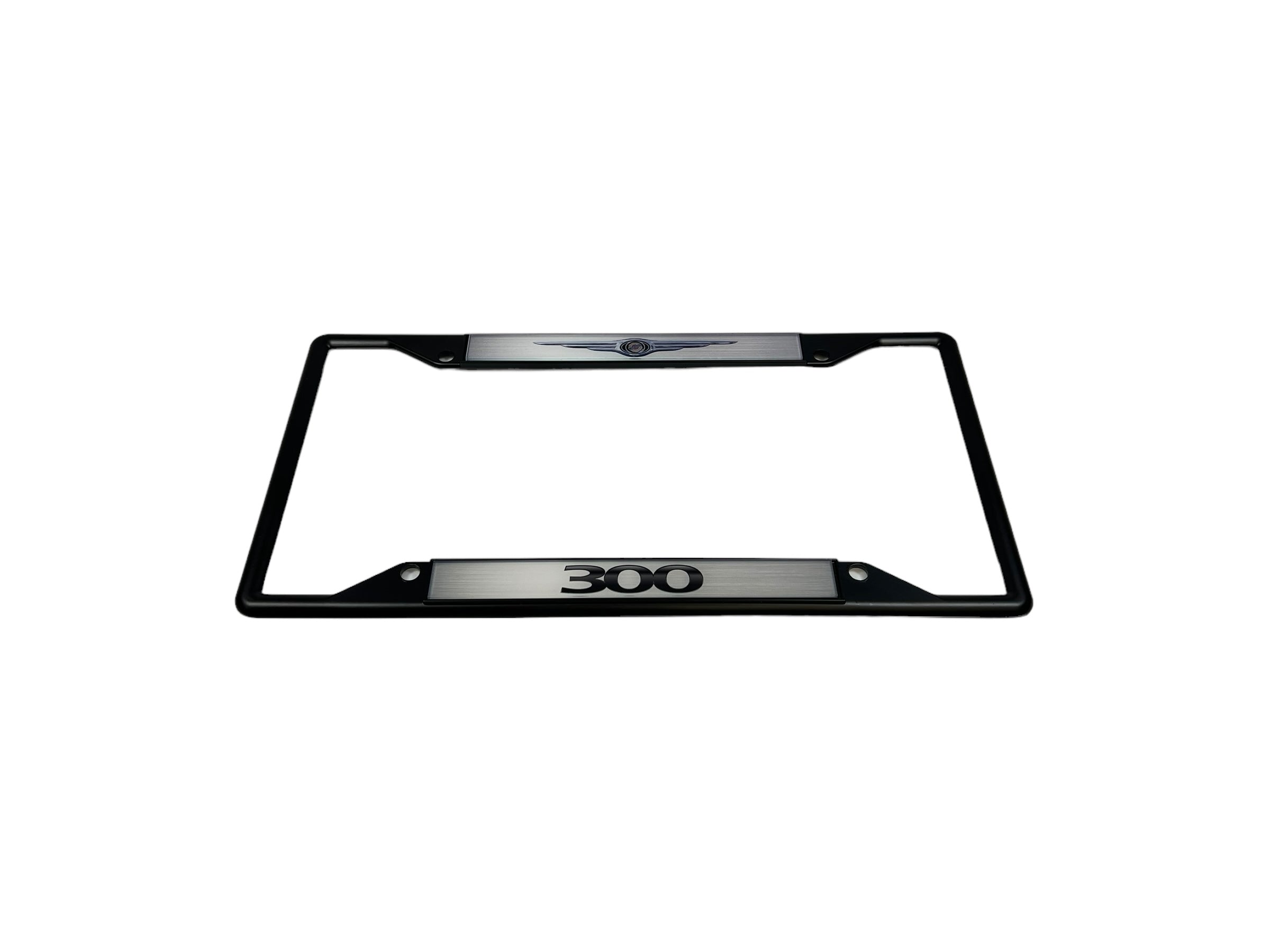 Chrysler 300 Black License Plate Frame