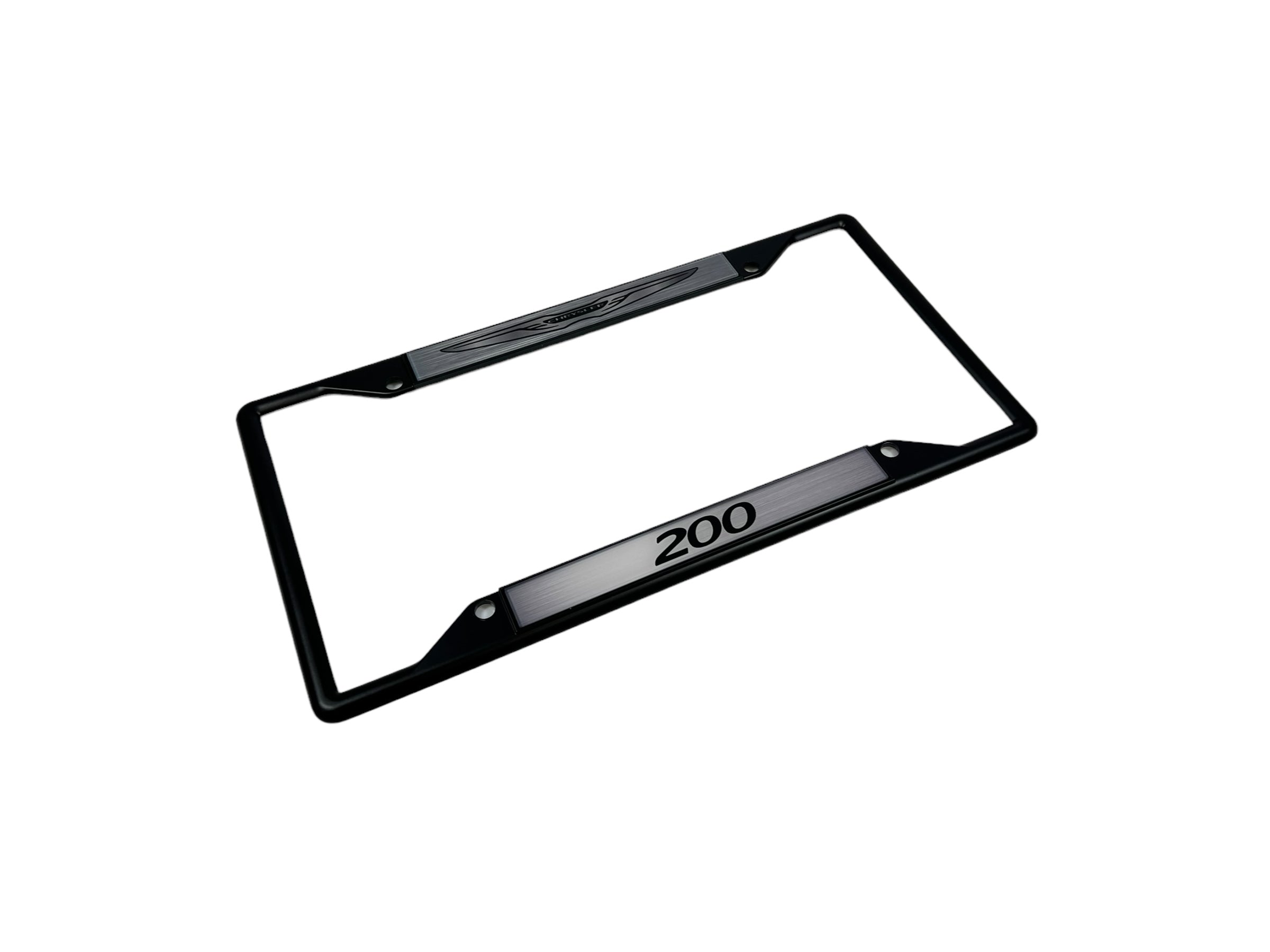 2009 Chrysler 200 Black License Plate Frame