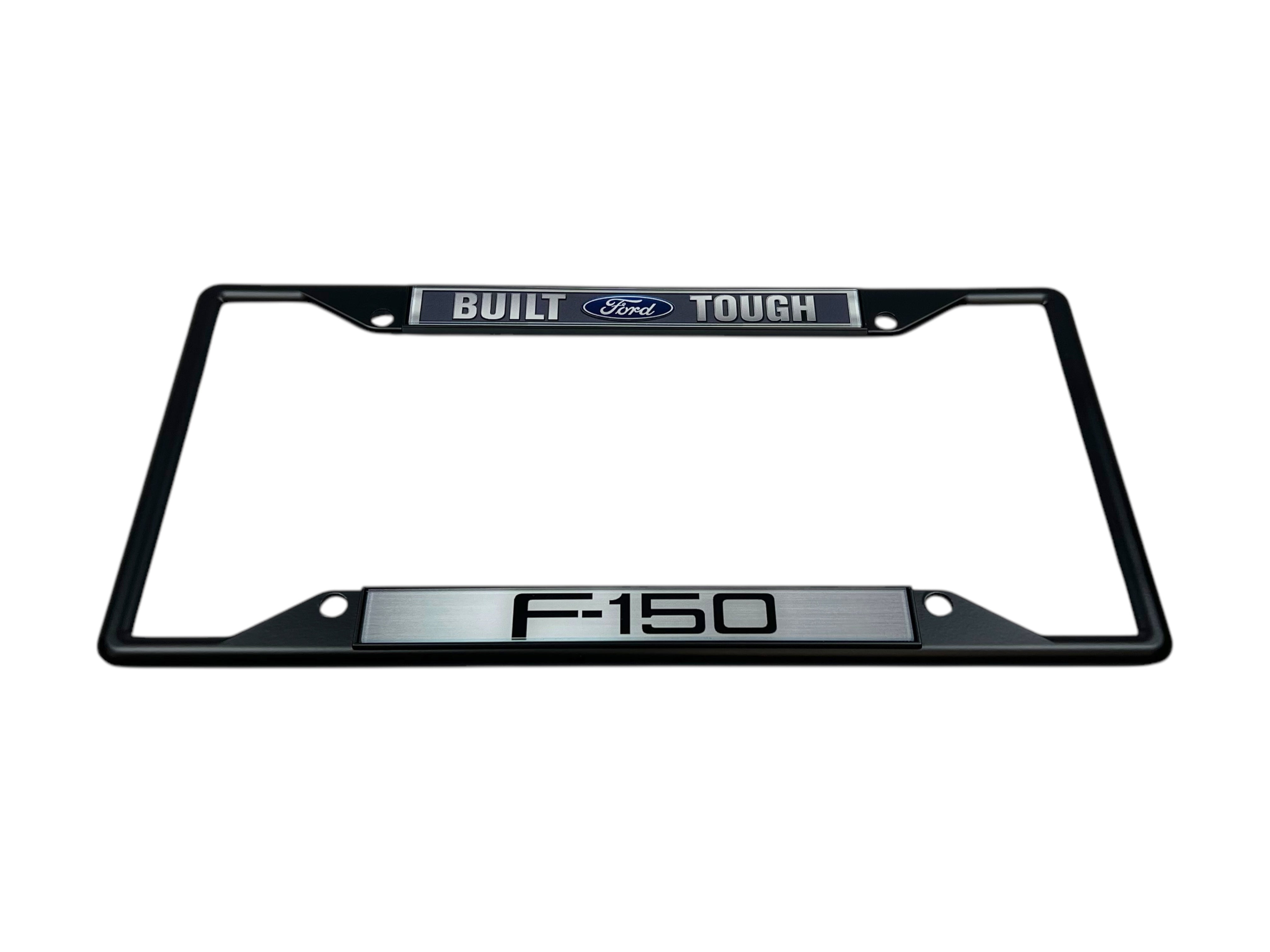 Built Ford Tough F-150 Black License Plate Frame