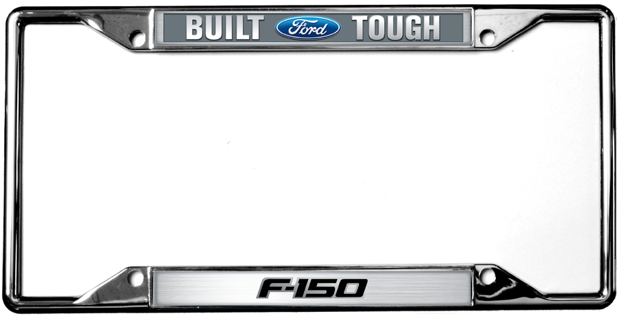 2009 Built Ford Tough F-150 Chrome License Plate Frame