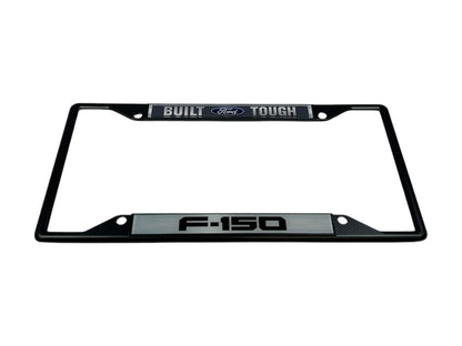 2009 Built Ford Tough F-150 Black License Plate Frame