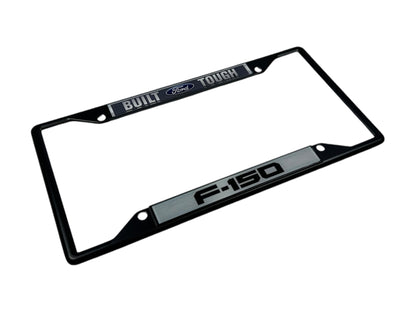 2009 Built Ford Tough F-150 Black License Plate Frame