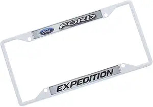 a ford license plate frame with the word expedition on it