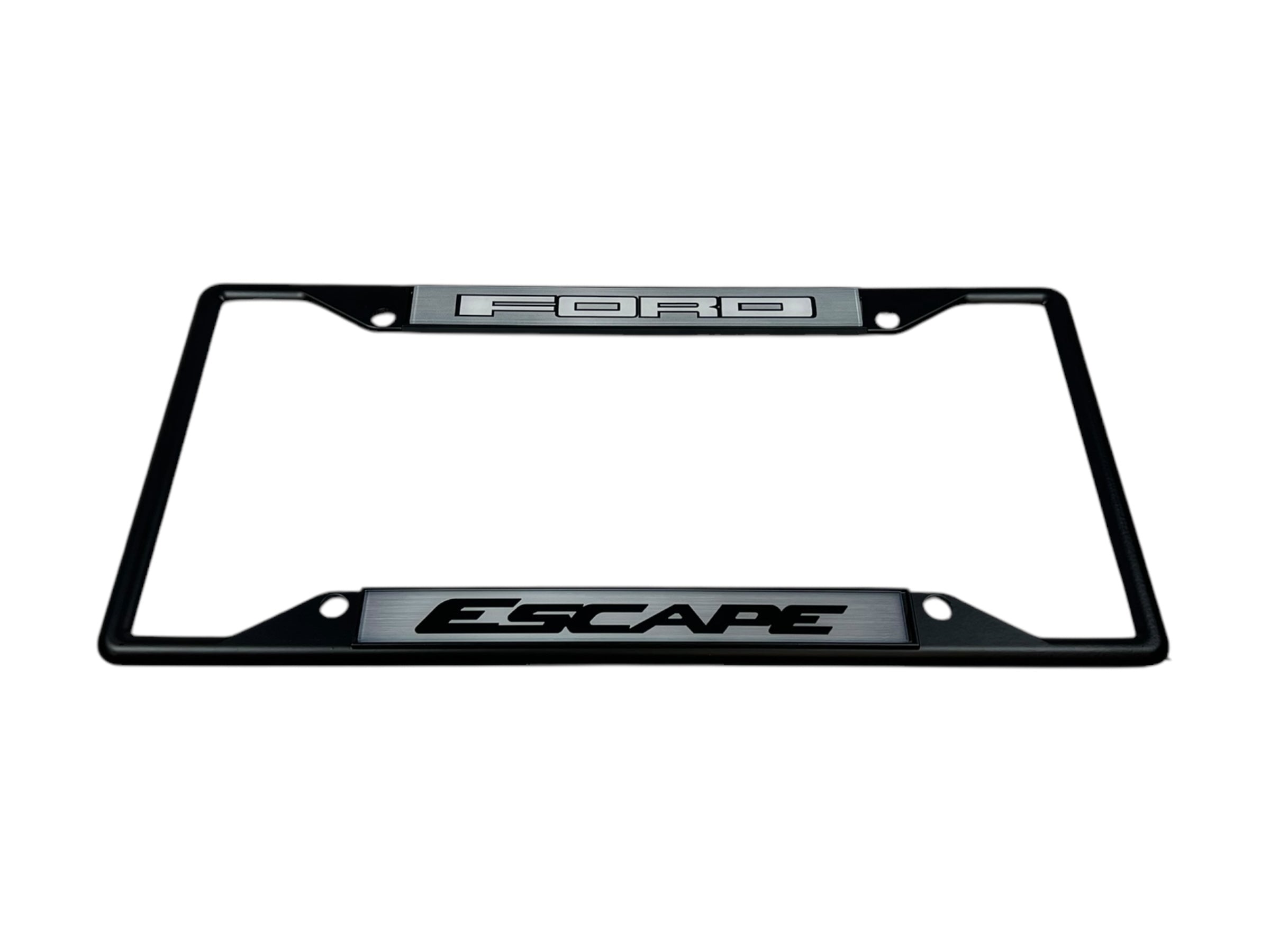 Ford Escape Black License Plate Frame