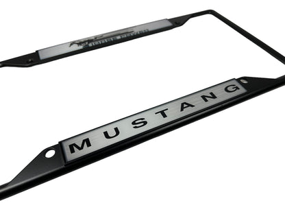 Ford Horse Power Mustang Black License Plate Frame