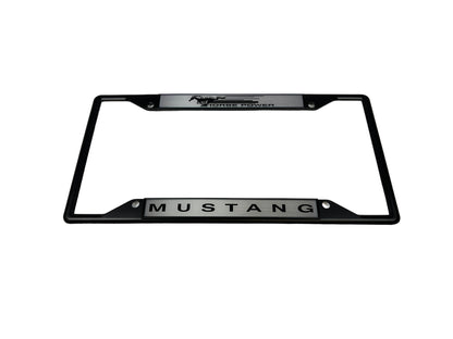 Ford Horse Power Mustang Black License Plate Frame