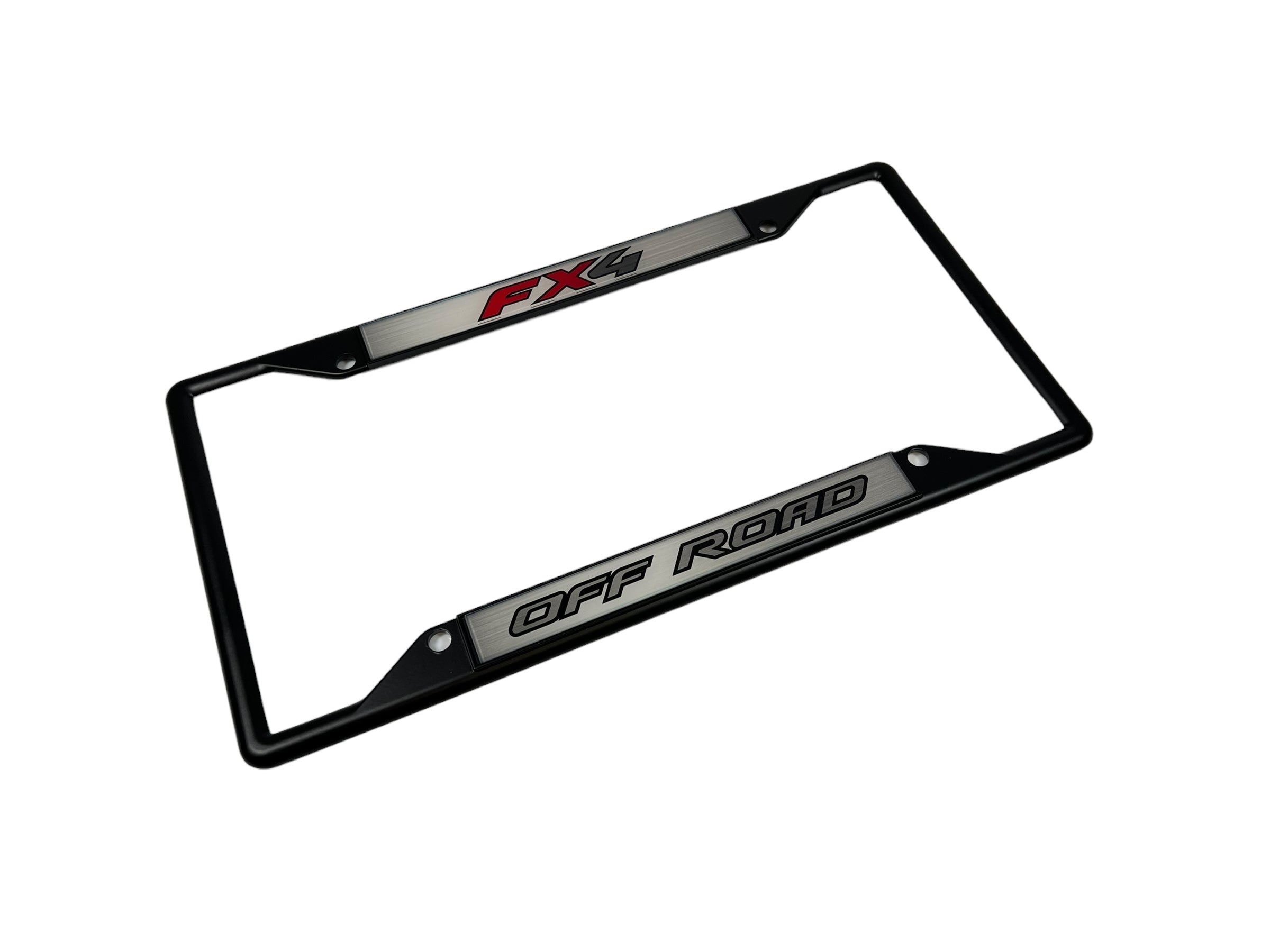 Ford FX4 Off Road Black License Plate Frame