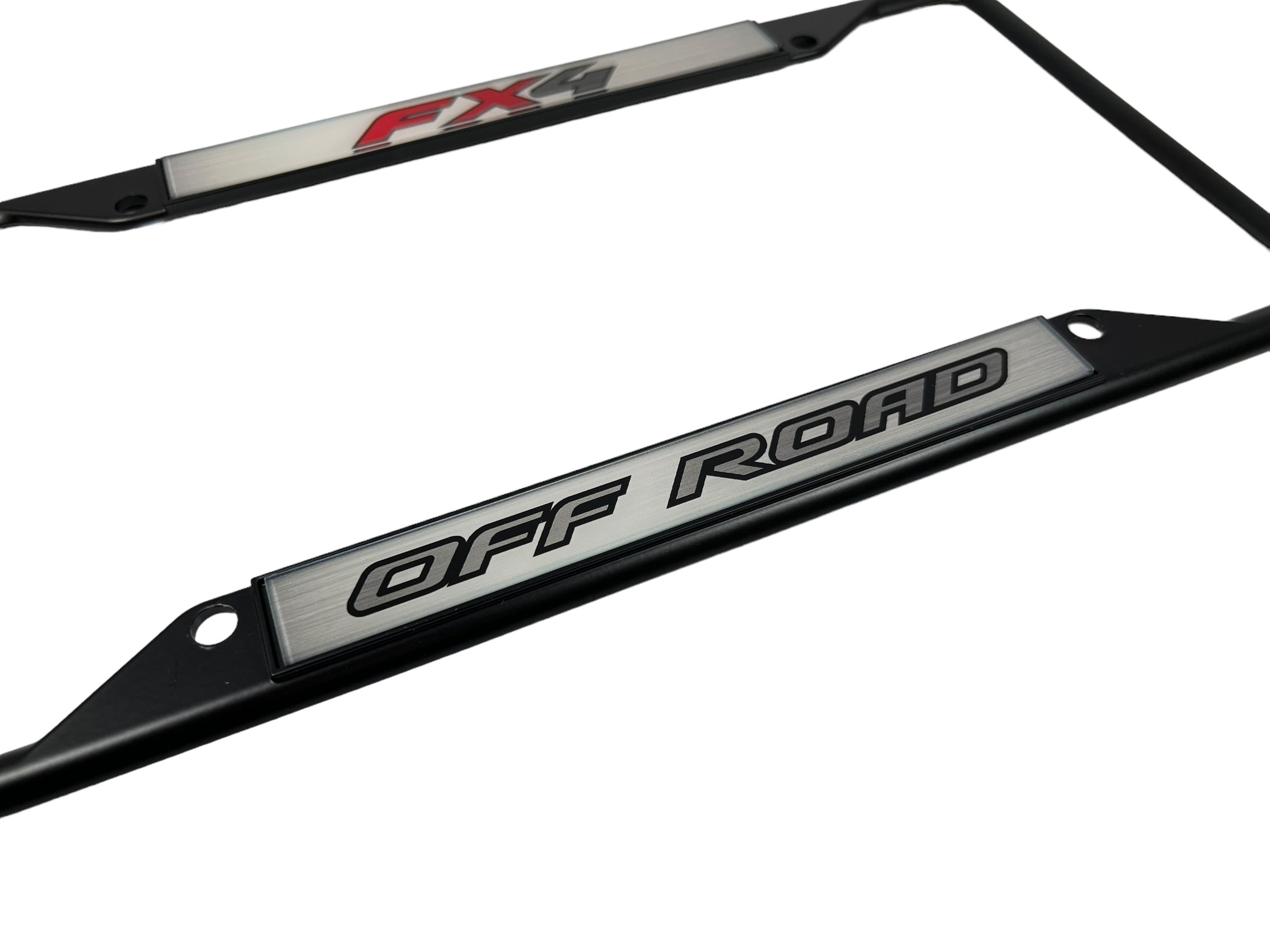 Ford FX4 Off Road Black License Plate Frame