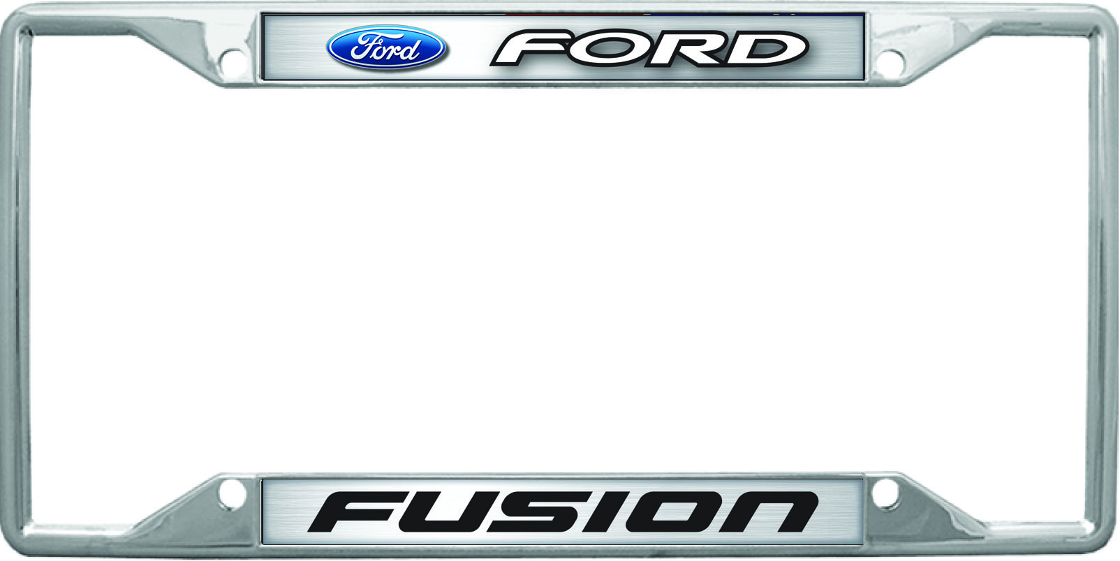 Ford Fusion Chrome License Plate Frame