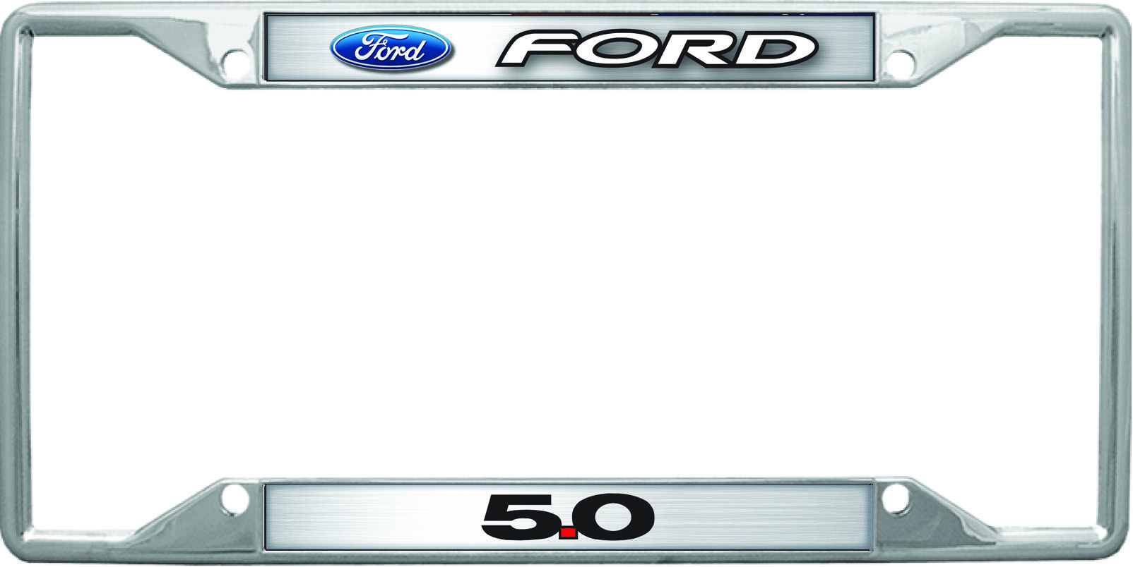 Ford 5.0 Chrome License Plate Frame