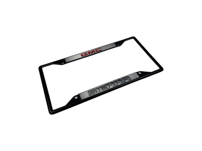 GMC Sierra Black License Plate Frame