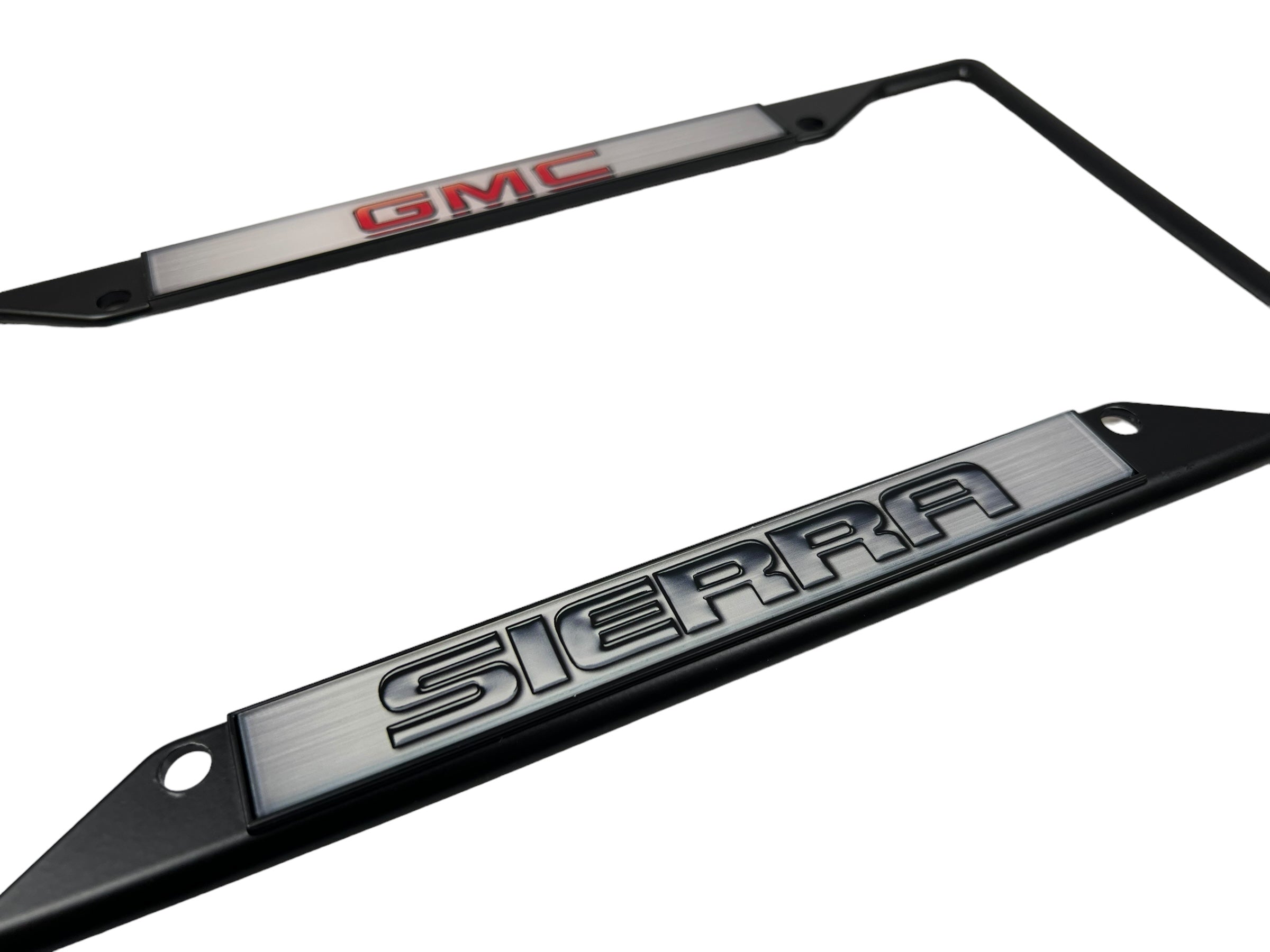 GMC Sierra Black License Plate Frame