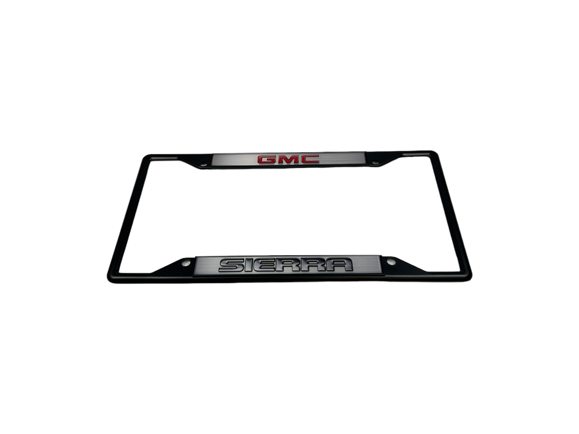 GMC Sierra Black License Plate Frame