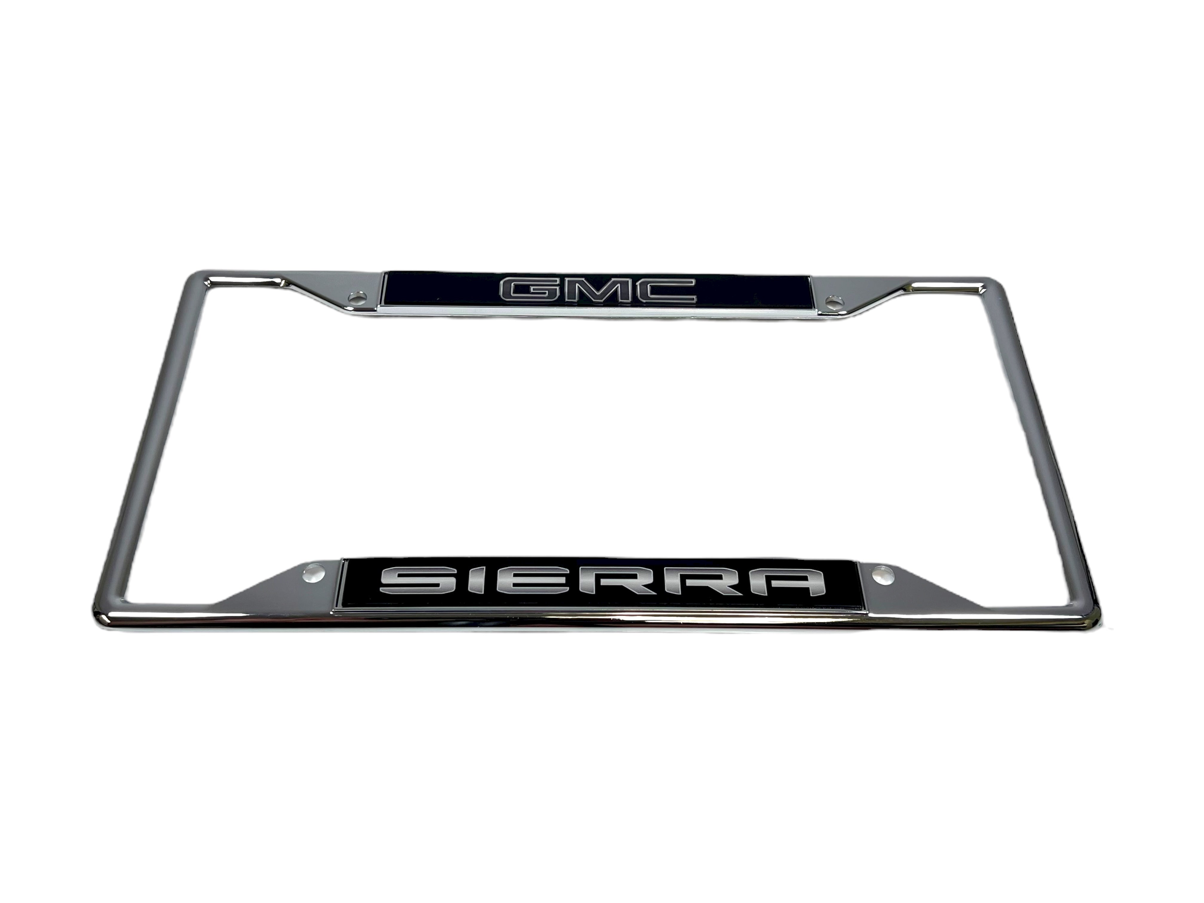 Blacked Out GMC Sierra Chrome License Plate Frame