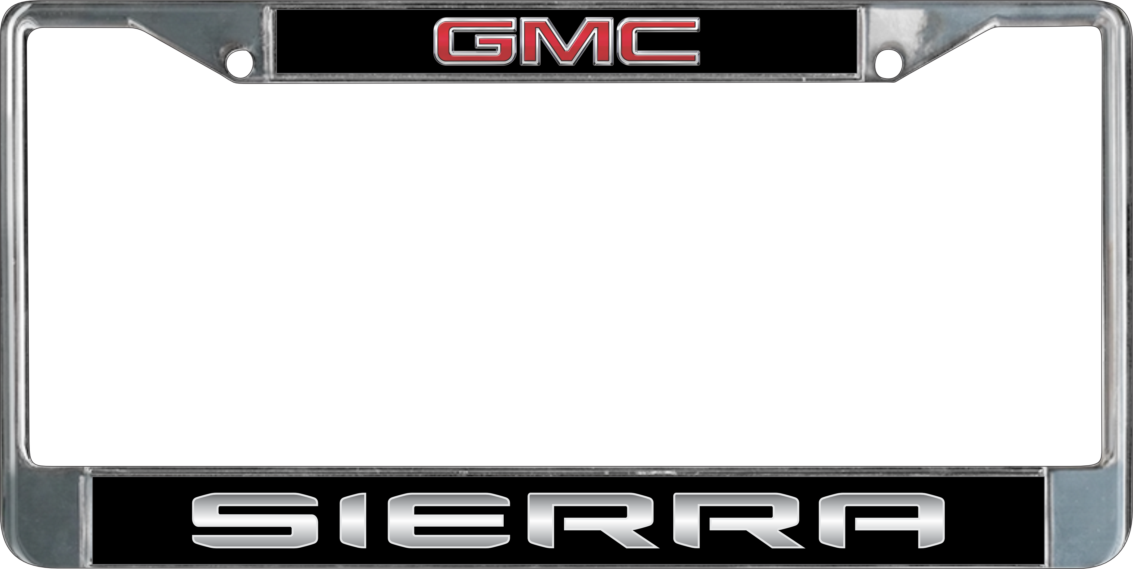 GMC Sierra Chrome License Plate Frame
