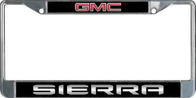GMC Sierra Chrome License Plate Frame
