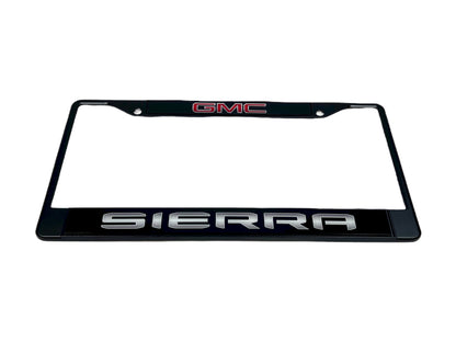 GMC Sierra Black License Plate Frame