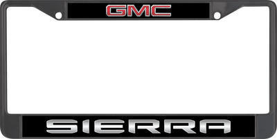 GMC Sierra Black License Plate Frame