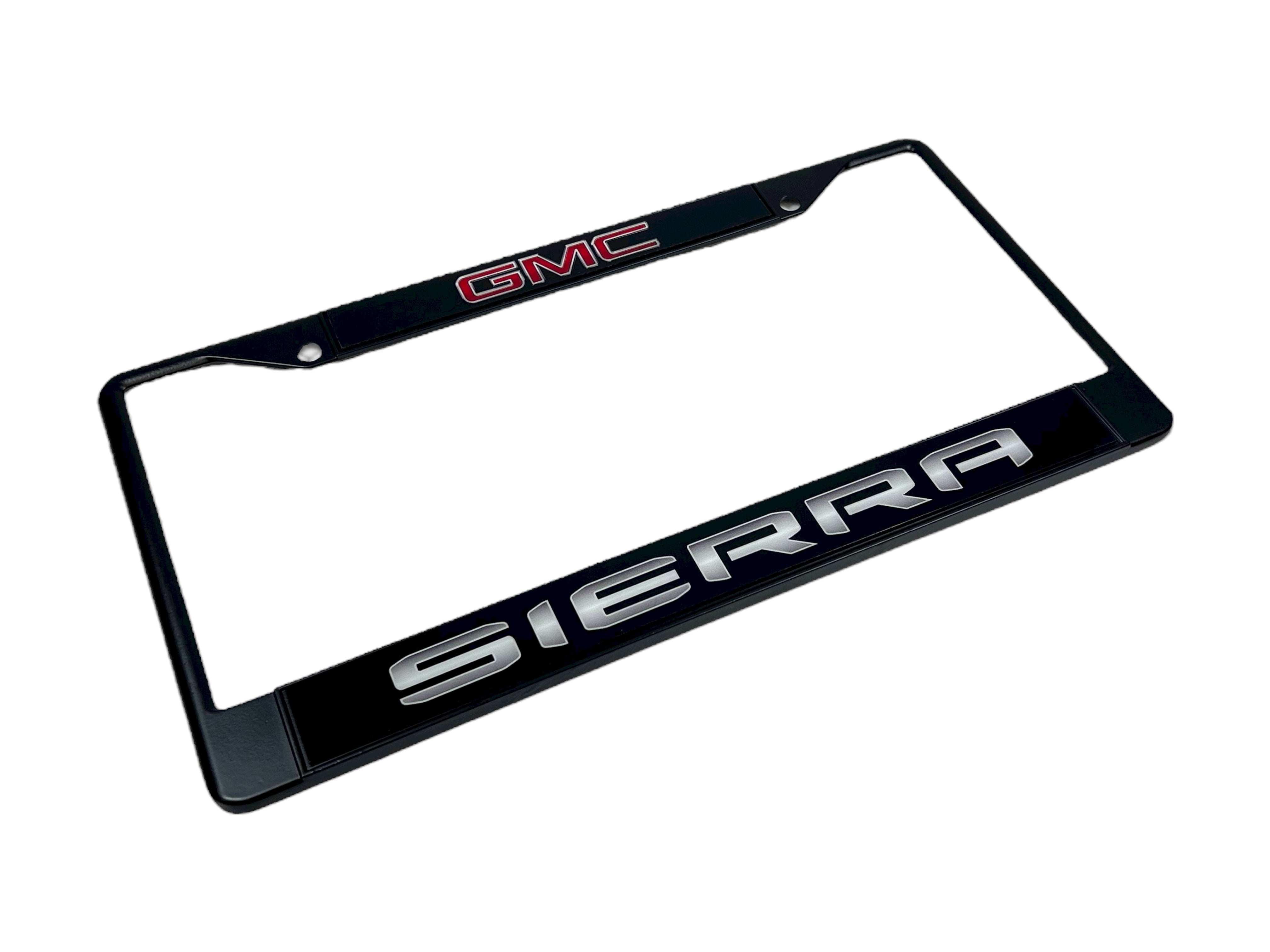 GMC Sierra Black License Plate Frame
