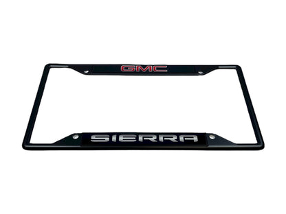 GMC Sierra Black License Plate Frame
