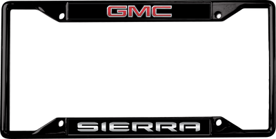GMC Sierra Black License Plate Frame