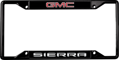 GMC Sierra Black License Plate Frame
