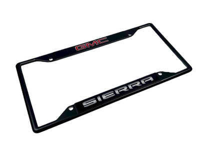 GMC Sierra Black License Plate Frame