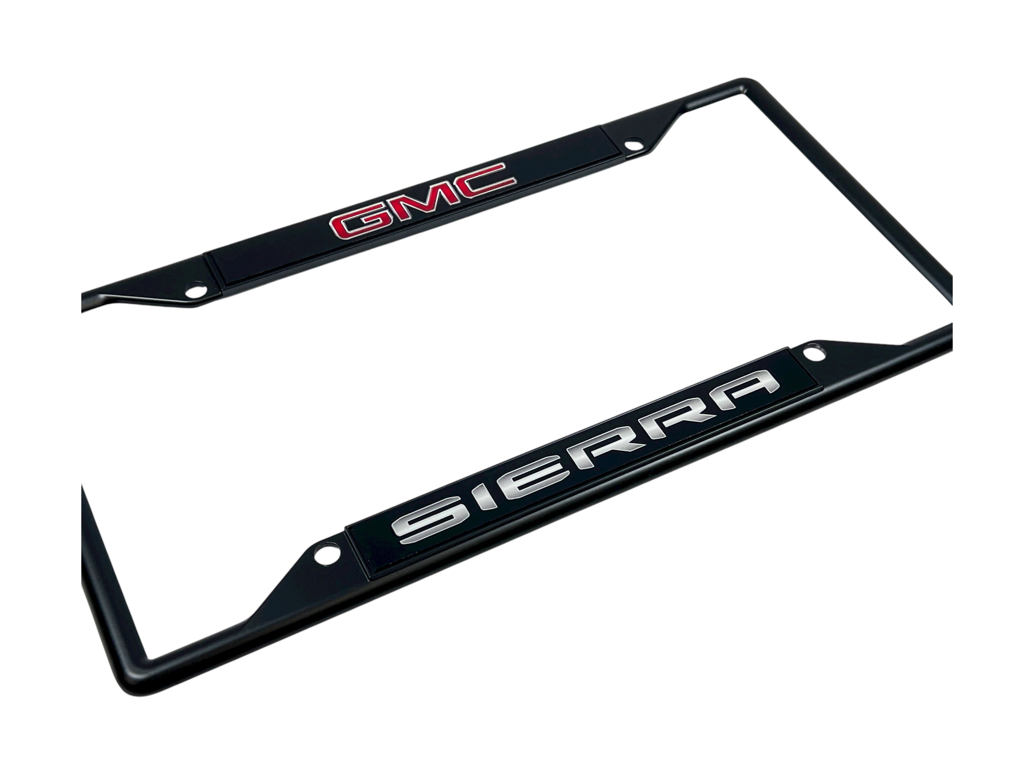 GMC Sierra Black License Plate Frame