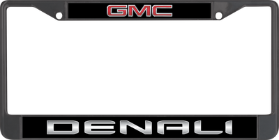 GMC Denali Black License Plate Frame