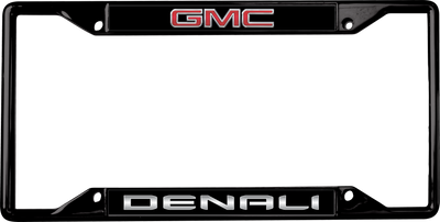 GMC Denali Black License Plate Frame