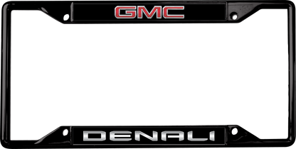 GMC Denali Black License Plate Frame