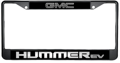 GMC Hummer EV Black License Plate Frame