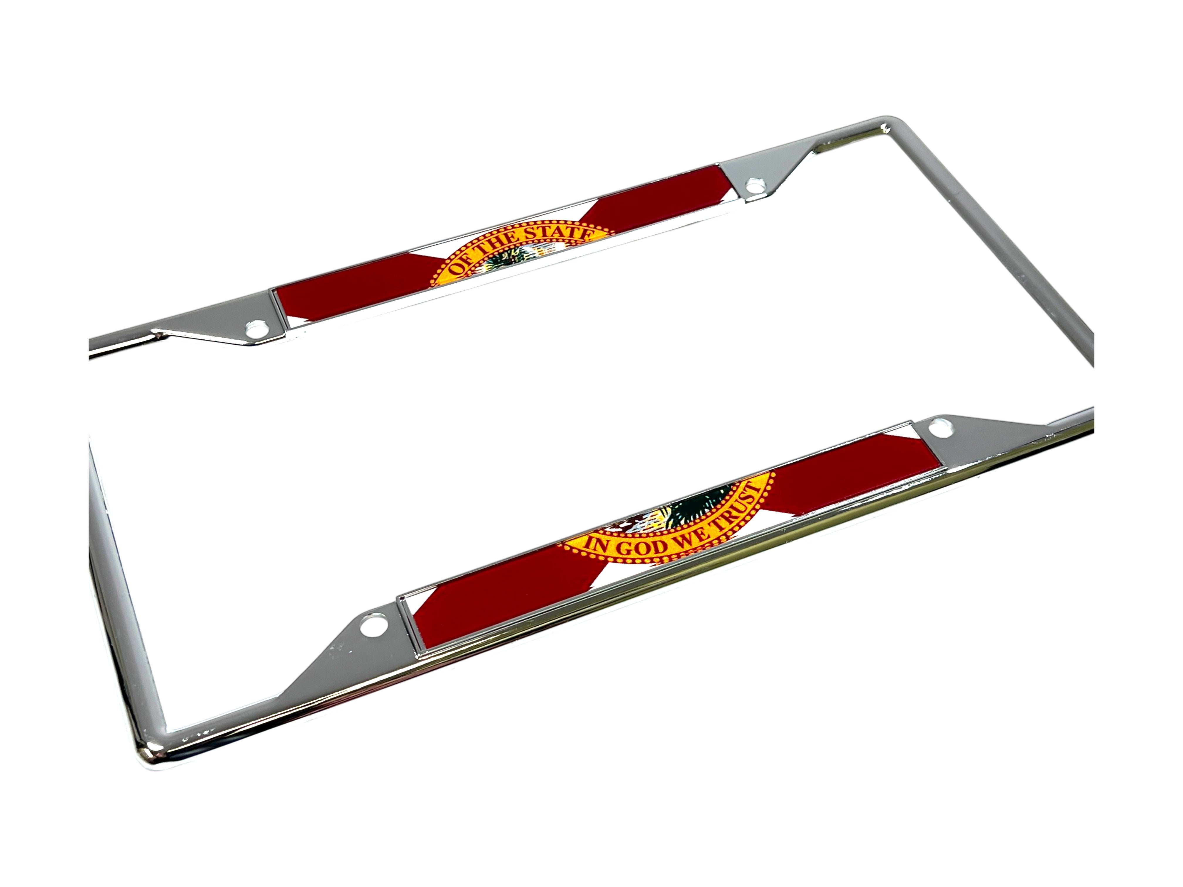 Florida Flag Chrome License Plate Frame