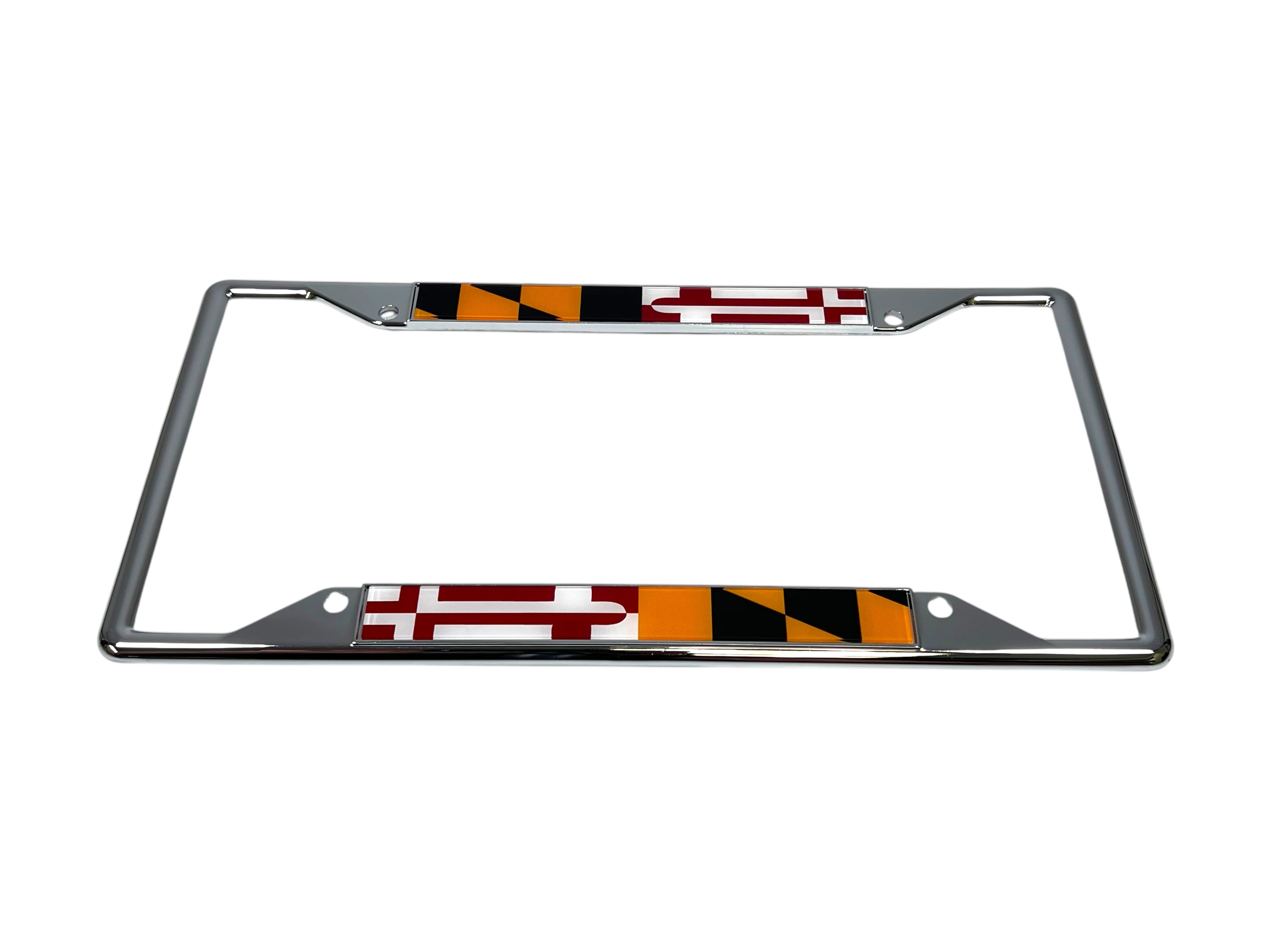 Maryland Flag Chrome License Plate Frame